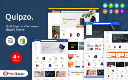 Quipzo - Modern ve Çok Amaçlı Shopify Teması