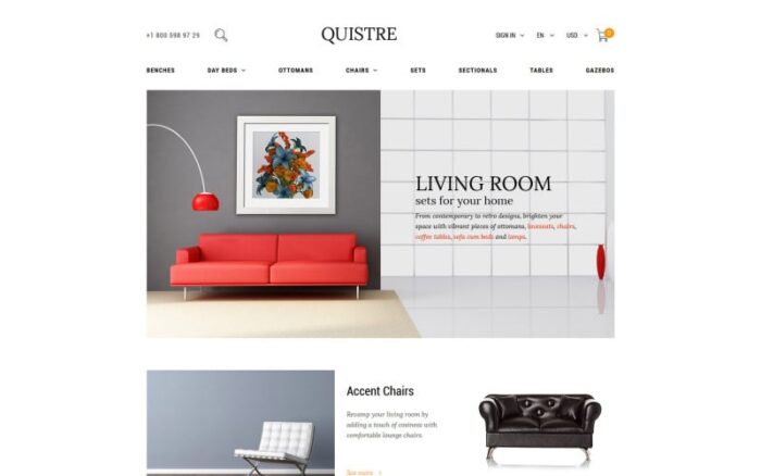 Quistre - Interior PrestaShop Teması