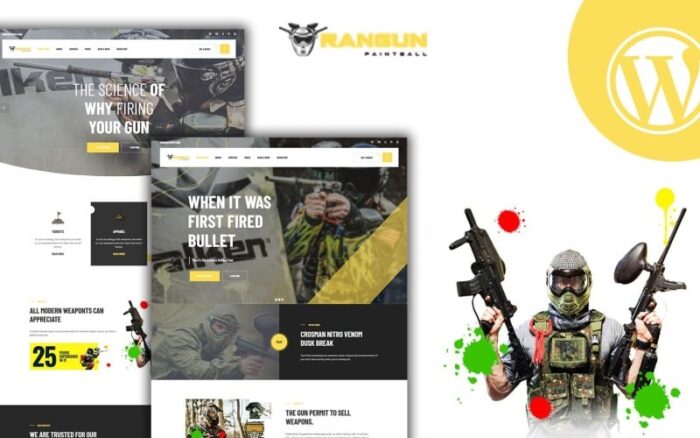 Rangun Paintball ve Ekstrem Sporlar WordPress Teması