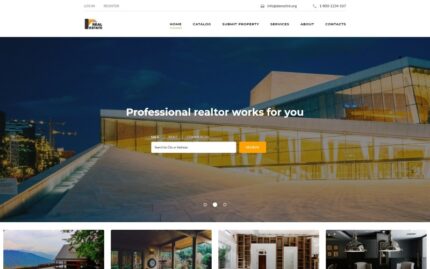 Real Estate Resposive Bootstrap Web Sitesi Şablonu