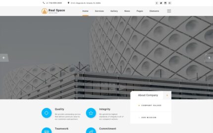 Real Space - Real Estate Modern Multipage HTML5 Web Sitesi Şablonu