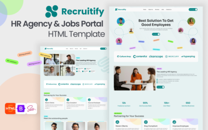 Recruitify - Kariyer Portalı ve İş Arayanlar HTML Şablonu