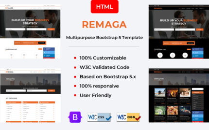 Remaga - Çok Amaçlı Blog HTML5 Şablonu