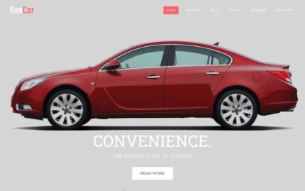 RenCar - Otomobil Kullanıma Hazır Minimal Novi HTML Web Sitesi Şablonu