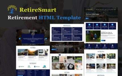 RetireSmart - Emeklilik Planlama HTML5 Web Sitesi Şablonu