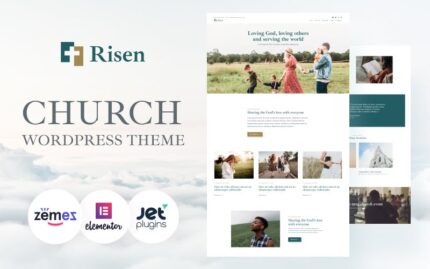 Risen - Temiz WordPress Tema Kilisesi WordPress Teması