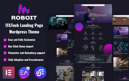 ROBOit - Çok Amaçlı IT&Tech Açılış Sayfası WordPress Teması