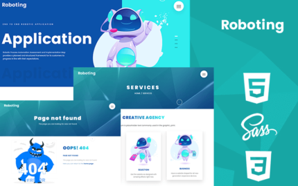 Roboting Creative Html5 & Css3 Responsive Tema Web Sitesi Şablonu