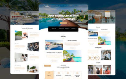 Ronghill Resort ve Otel Web Sitesi HTML Şablonu