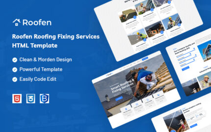 Roofen – Çatı Kaplama ve Tamir Hizmetleri Web Sitesi Şablonu