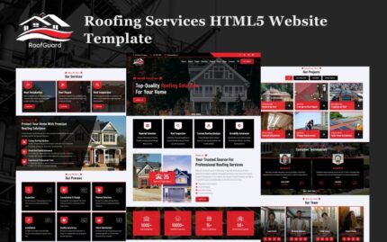 RoofGuard - Çatı Hizmetleri HTML5 Web Sitesi Şablonu