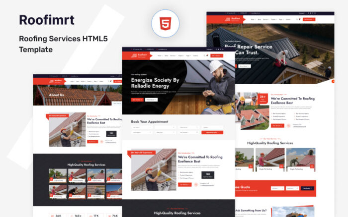 Rooflmrt-Çatı Kaplama Hizmetleri HTML5 Şablonu