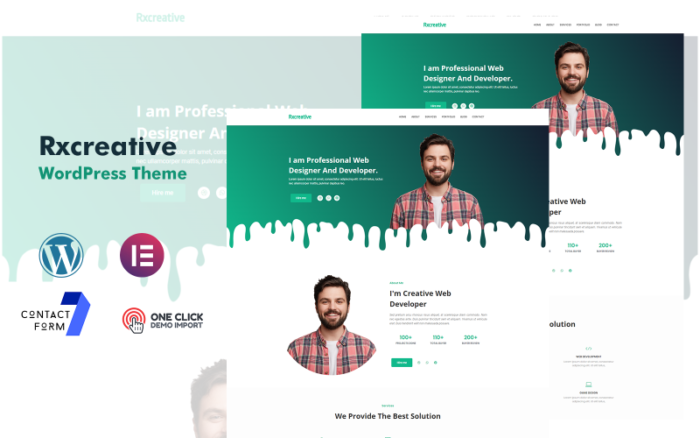 Rxcreative Kişisel Portföy WordPress Teması