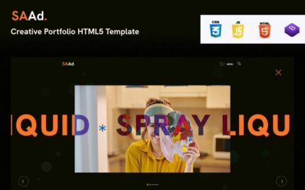 Saad - Yaratıcı Portföy HTML5 Şablonu