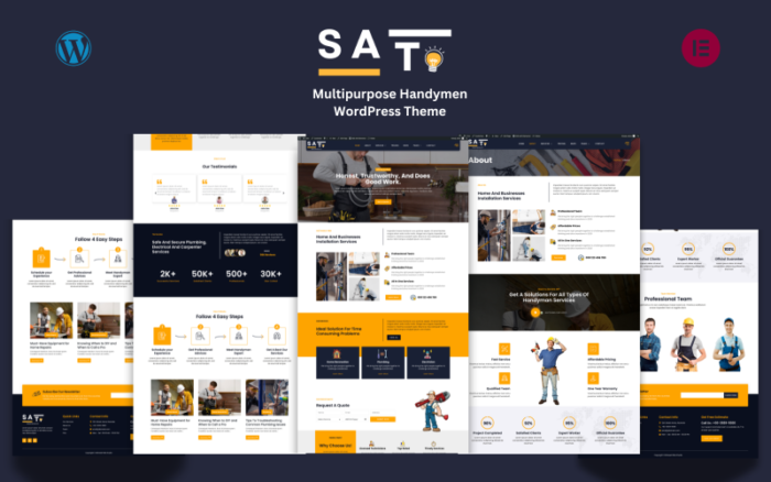 Sato - Tamirci Hizmetleri WordPress Teması