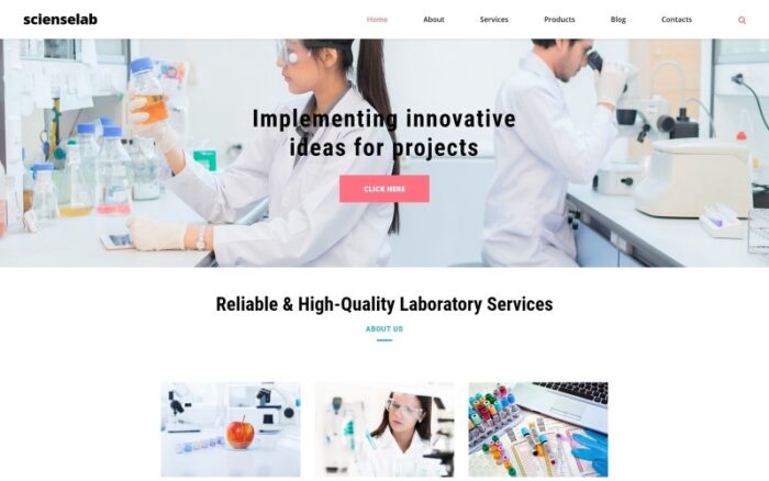 Scienselab - Science Lab Clean Joomla Şablonu