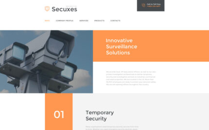 Secuxes Web Sitesi Şablonu