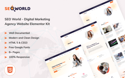 SEO World - Dijital Pazarlama Ajansı HTML Şablonu