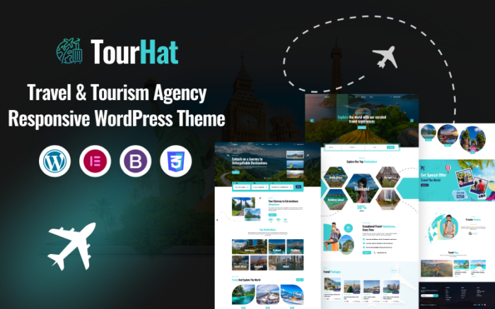 Seyahat ve Turizm Acenteleri Duyarlı WordPress Teması