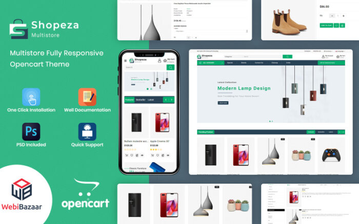 Shopeza - Elektronik OpenCart Şablonu