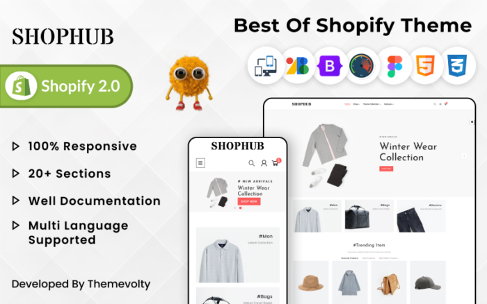 SHOPHUB Mega Moda Süper Mağazası Premium Duyarlı Shopify 2.0 Teması