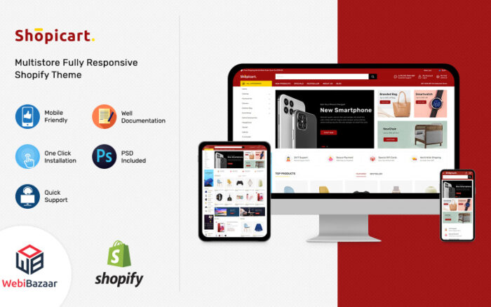 Shopicart - Çok Amaçlı Shopify Şablonu