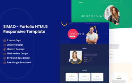 SIMAO V1.1- Porfolio HTML5 Duyarlı Açılış Sayfası Şablonu