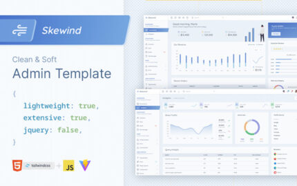 Skewind - TailwindCSS HTML Yönetici Panosu Şablonu