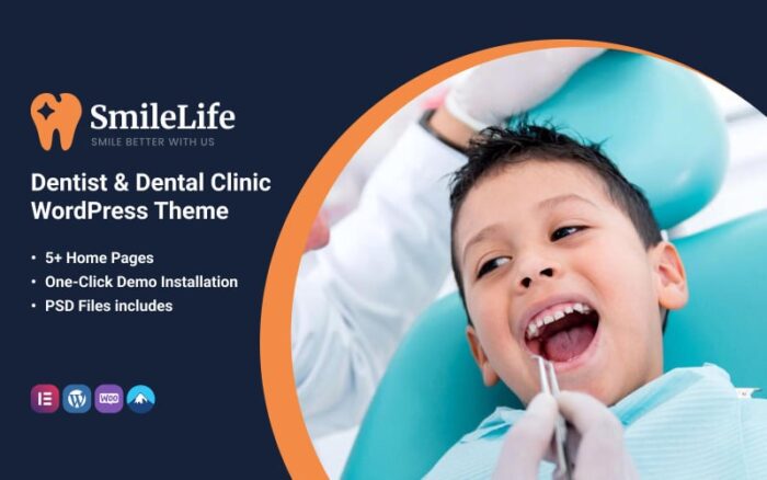 SmileLife - Diş Hekimi ve Diş Kliniği WordPress Teması