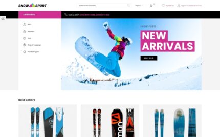 SnowSport - Extreme Sports Gear Magento Teması