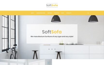 Soft Sofa - Mobilya ve İmalat Şirketi WordPress Teması