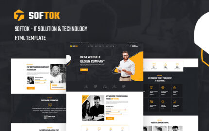 Softok - Teknoloji ve BT Çözümü Web Sitesi Şablonu