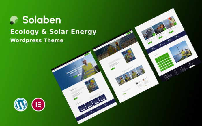 Solaben - Ekoloji ve Güneş Enerjisi WordPress Teması