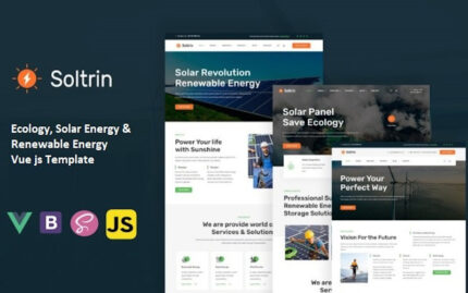 Soltrin - Güneş Enerjisi ve Yenilenebilir Enerji Vue Js Şablonu