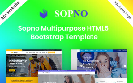 Sopno Çok Amaçlı HTML5 Önyükleme Şablonu