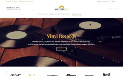 SoundMo - Vinil ve Ses Ürünleri Magento Teması