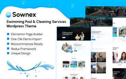 Sownex - Yüzme Havuzu ve Temizlik Hizmeti WordPress Teması