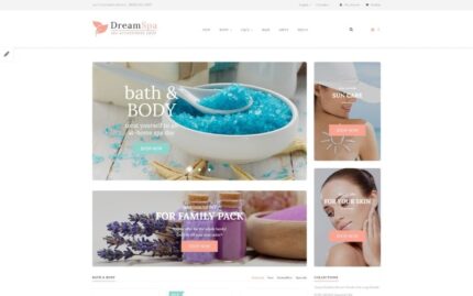 Spa Aksesuarları Duyarlı OpenCart Şablonu