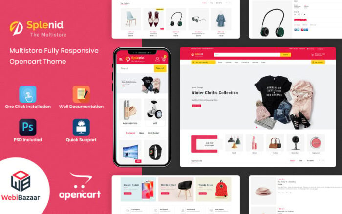 Splenid - Alışveriş Merkezi OpenCart Şablonu