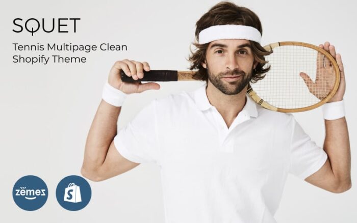 Squet - Tennis Multipage Clean Shopify Teması