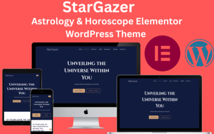 StarGazer - Astroloji ve Burç Elementor WordPress Teması