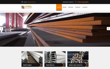 STEEL - Service Center Responsive Modern HTML Web Sitesi Şablonu