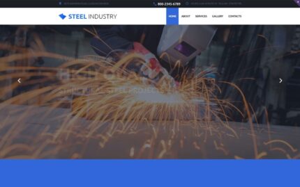 Steelworks Duyarlı Web Sitesi Şablonu