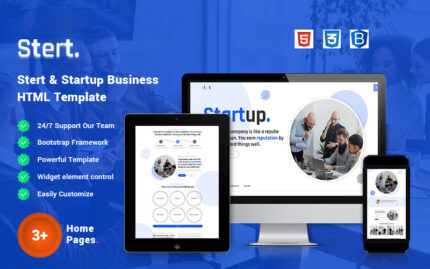 Stert - Startup Business Web Sitesi Şablonu