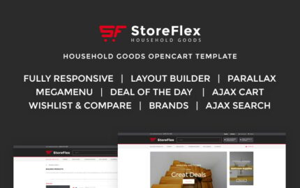 Storeflex Duyarlı OpenCart Şablonu