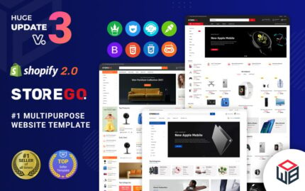 StoreGo - Çok Amaçlı Premium Elektronik Shopify 2.0 Teması