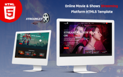 Streamlet Video Akışı HTML5 Şablonu