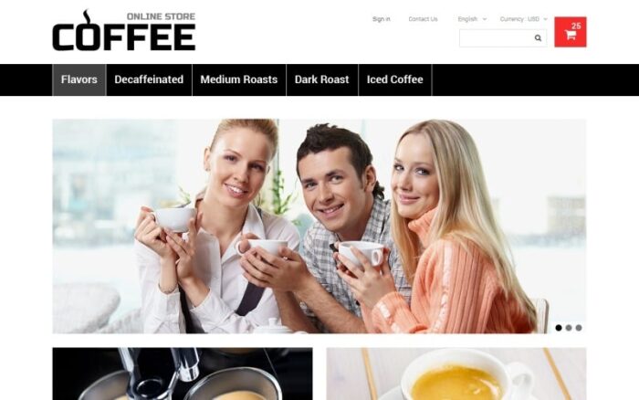 Strong Coffee PrestaShop Teması