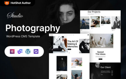 Studio - Fotoğrafçılık Portföyü Elementor WordPress Teması