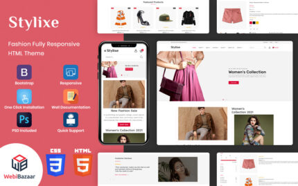 Stylixe - Çok Amaçlı Premium HTML5 Web Sitesi Şablonu